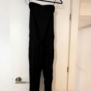 Talula Black Strapless Romper